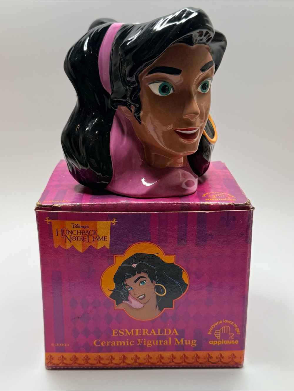 Disney The Hunchback of Notre Dame Esmeralda Ceramic Figural Mug Applause